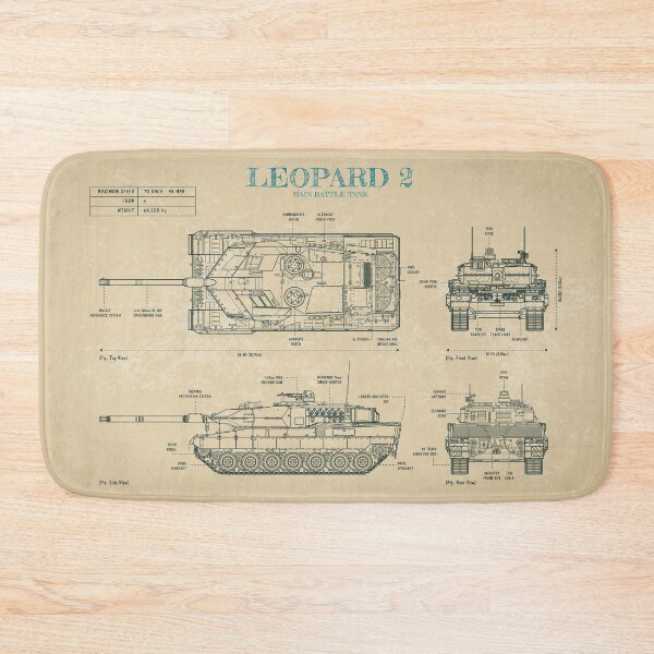 Item preview, LEOPARD 2 Medium Tank (Parchment) designed and sold by BGALAXY.