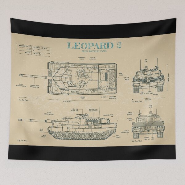 Item preview, LEOPARD 2 Medium Tank (Parchment) designed and sold by BGALAXY.