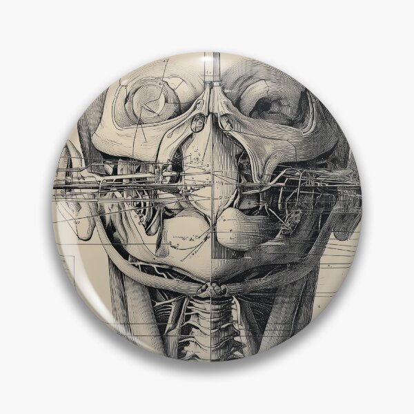 Item preview, Detailed Anatomical humanoid Head Diagram designed and sold by lautir.