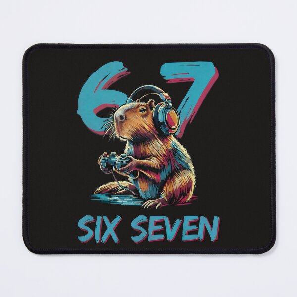 Item preview, Funny Six Seven Bruh Capybara Meme Gamer Funny Animal 67 designed and sold by ArmyAbodo.