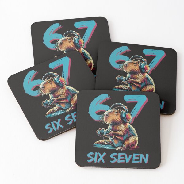 Item preview, Funny Six Seven Bruh Capybara Meme Gamer Funny Animal 67 designed and sold by ArmyAbodo.