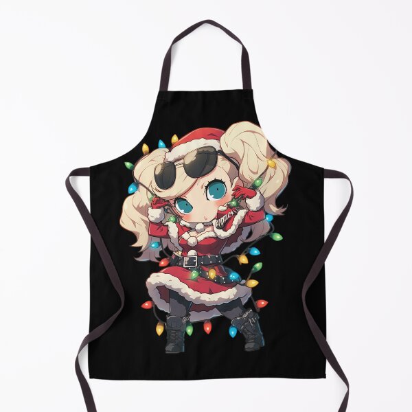 Item preview, Game Ann Takamaki Christmas Persona 5 Anime Girl Santa Lights Chibi Style designed and sold by thedarvills.