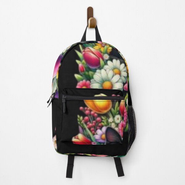 Item preview, Boho Cute Black Cat Hiding in Spring Flowers  designed and sold by MyzoToyota.