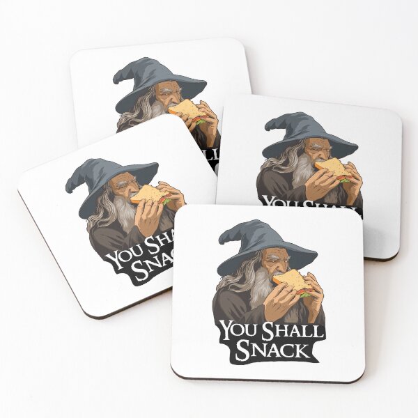 Item preview, Wizard Eating Pizza — “You Shall Snack” LOTR Funny Design designed and sold by SleekLineSketches.