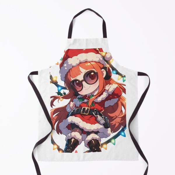Item preview, Game Futaba Sakura Christmas Persona 5 Anime Girl Santa Red Lights Chibi designed and sold by thedarvills.