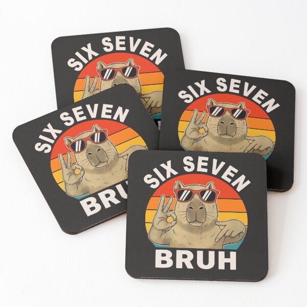 Item preview, Funny Six Seven Bruh Capybara Meme Sunglasses Funny Animal 67 designed and sold by ArmyAbodo.