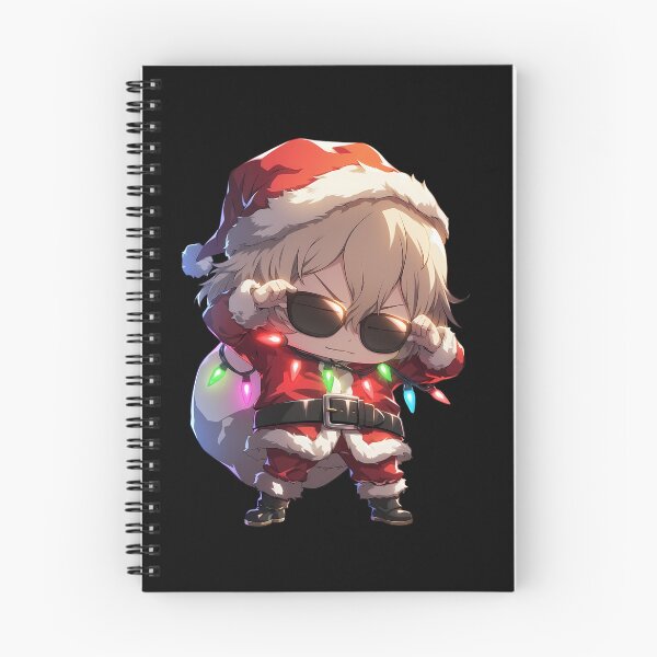 Item preview, Goro Akechi Christmas Persona 5 Game Santa Lights Chibi Red Holiday designed and sold by thedarvills.