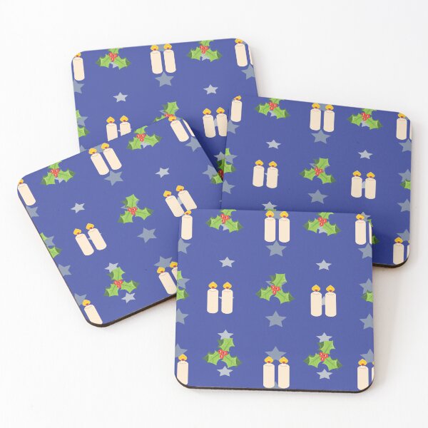 Item preview, Festive Holly & Candle Pattern | Modern Christmas Decor designed and sold by Figaro-17.