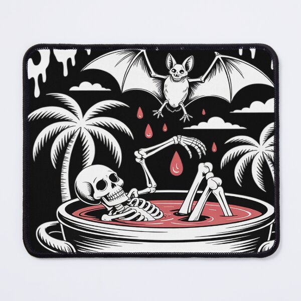 Item preview, Skeleton Bats Palm Trees Summer Vacation designed and sold by VladimiaPutin.