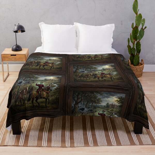 Item preview, Hunt of the Wild in The Tudor Era haunted creepy horror painting designed and sold by Vintage Designs +.