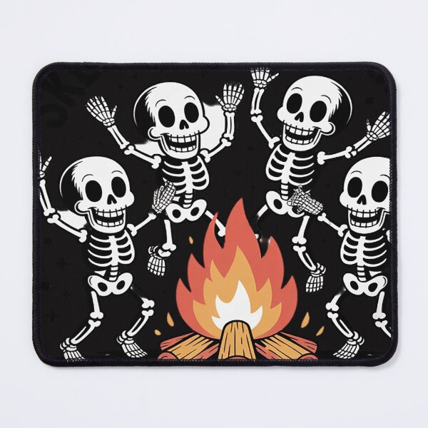 Item preview, Skeleton Dancing Around The Bonfire Funny Halloween designed and sold by VladimiaPutin.