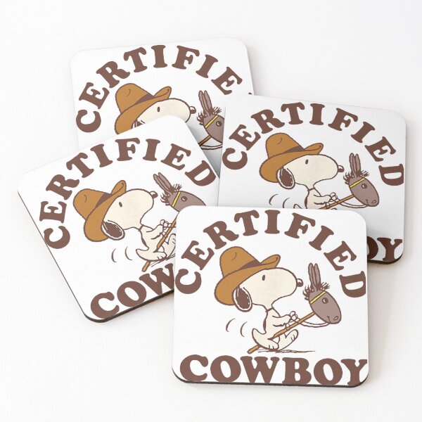 Item preview, Vintage Peanuts – Cute Cowboy Style Snoopy Riding Stick Horse 2025 designed and sold by erlyJohary.