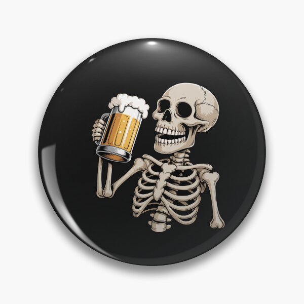 Item preview, Skeleton Drinking Beer Halloween Spooky Season Mens Womens designed and sold by VladimiaPutin.