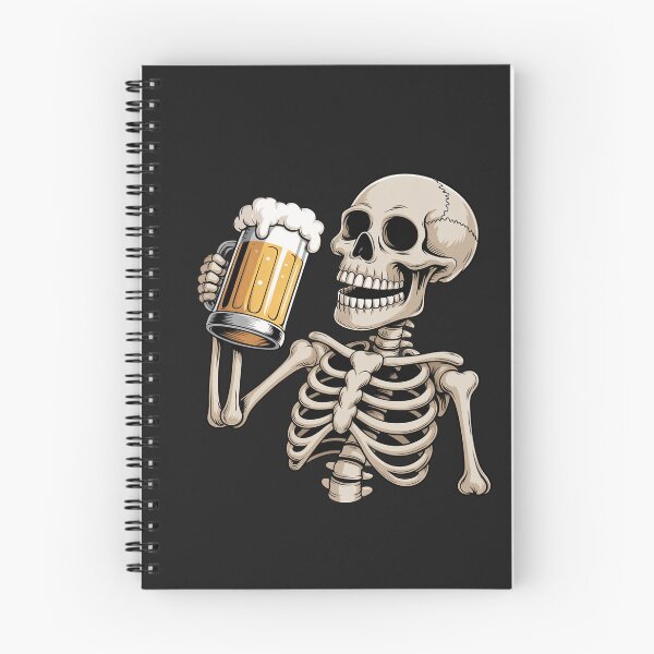 Item preview, Skeleton Drinking Beer Halloween Spooky Season Mens Womens designed and sold by VladimiaPutin.