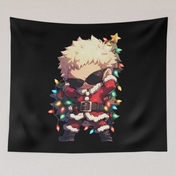 Item preview, Ryuji Sakamoto Christmas Persona 5 Game Santa Lights Chibi Holiday Red designed and sold by thedarvills.