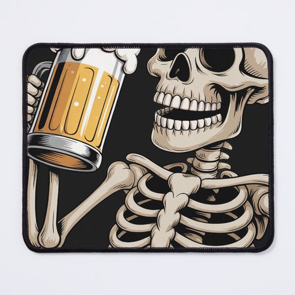Item preview, Skeleton Drinking Beer Halloween Spooky Season Mens Womens designed and sold by VladimiaPutin.
