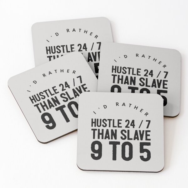 Item preview, Hustle 24/7 Anti 9 To 5 Quote designed and sold by WAMTEES.