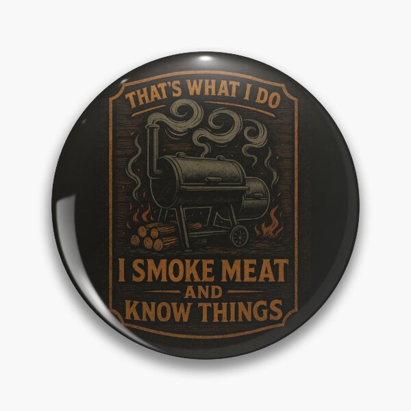 Item preview, Smoke Meat & Know Things Retro Grill Design designed and sold by TroyTheTerrific.