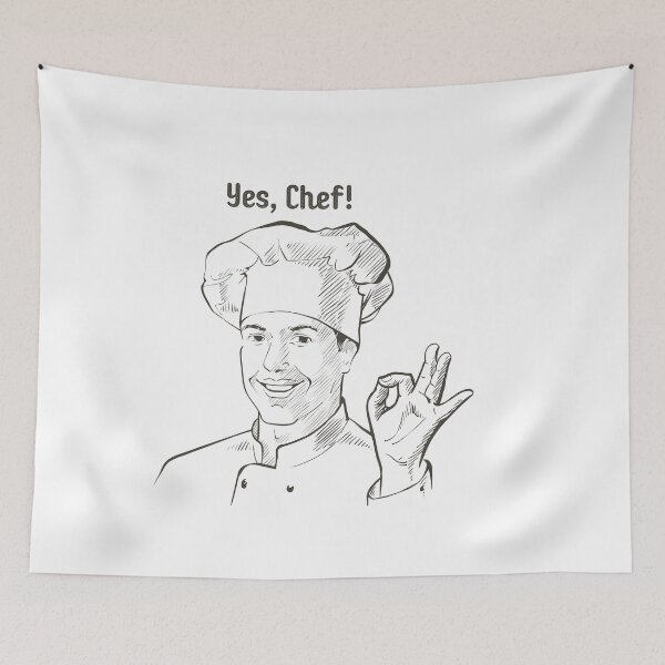 Item preview, Yes Chef Shirt, Funny Kitchen Quote Tee, Chef Cooking Shirt, Culinary Humor T-Shirt, Yes Chef designed and sold by Printsouf.