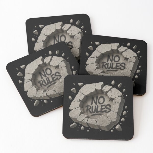 Item preview, NO RULES - Shattered Concrete Graffiti Explosion designed and sold by MKreative Studio.