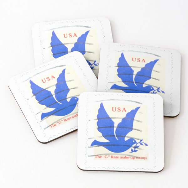 Item preview, Blue Peace Bird Vintage USA Postage Stamp designed and sold by red-amber65.