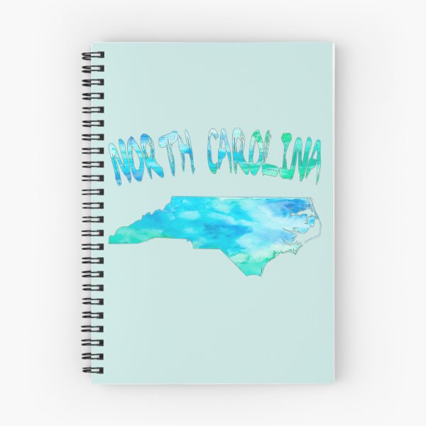 Item preview, North Carolina Watercolor Vibe, Coastal to Mountain State Map designed and sold by mashmosh.
