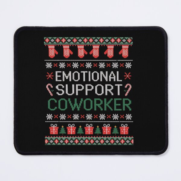 Item preview, Emotional Support Coworker Ugly Christmas designed and sold by StephenDDArt.
