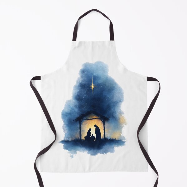 Item preview, Holy Night Nativity Watercolor Glow designed and sold by Teecha45.