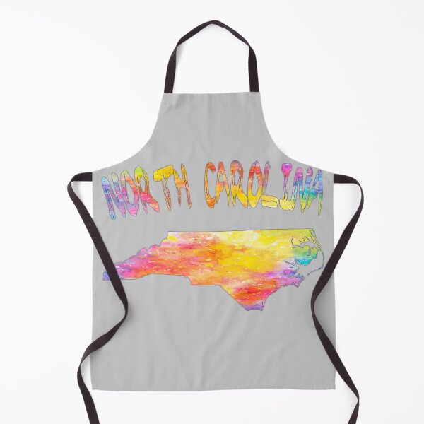 Item preview, Vibrant Watercolor North Carolina State Map | Psychedelic Splash NC Pride designed and sold by mashmosh.
