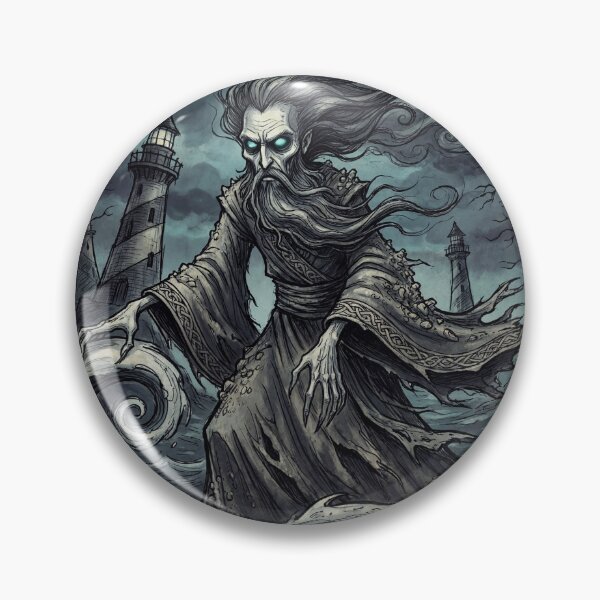 Item preview, Njord the Storm God Ancient Norse God Gothic style illustration designed and sold by Vintage Designs +.