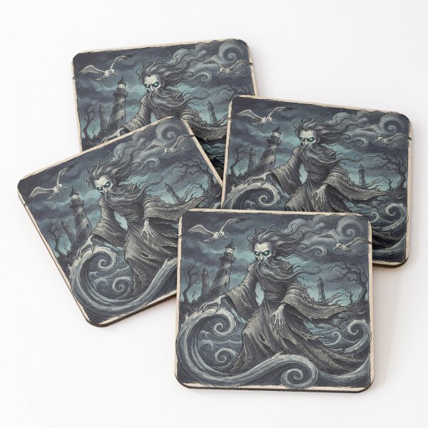 Item preview, Njord the Storm God Ancient Norse God Gothic style illustration designed and sold by Vintage Designs +.