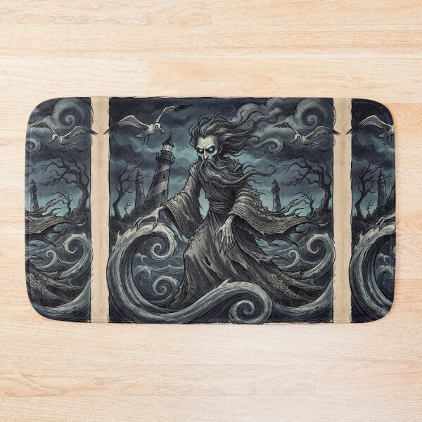 Item preview, Njord the Storm God Ancient Norse God Gothic style illustration designed and sold by Vintage Designs +.