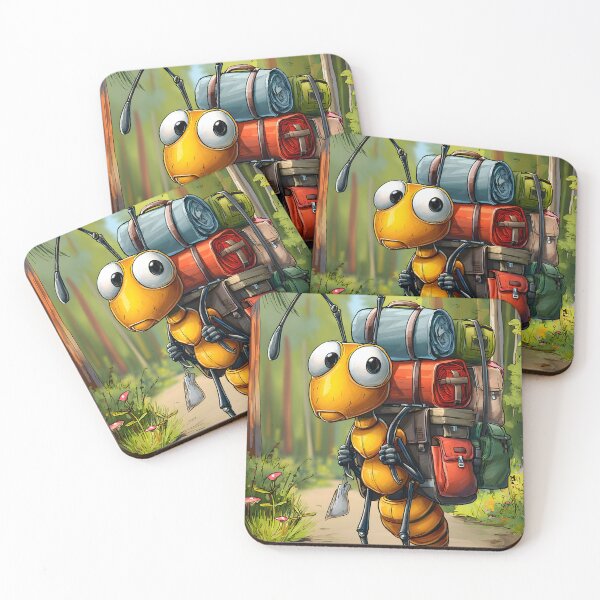Item preview, Adventurous Ant with Backpack in Forest Scene designed and sold by Artessie.