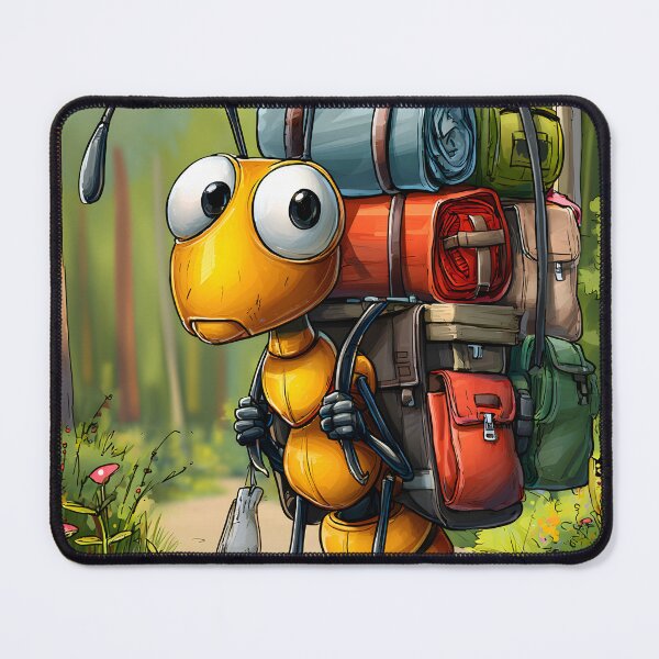 Item preview, Adventurous Ant with Backpack in Forest Scene designed and sold by Artessie.