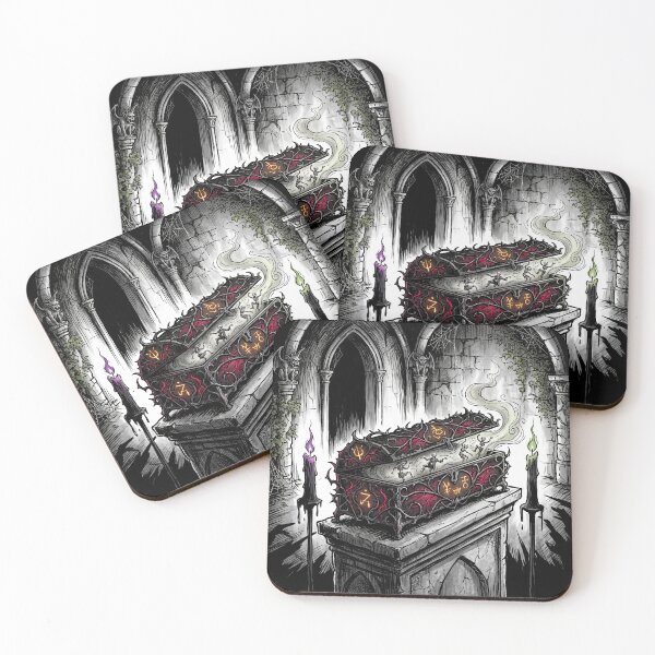 Item preview, Gothic Horror art creepy puzzle box of fear designed and sold by Vintage Designs +.