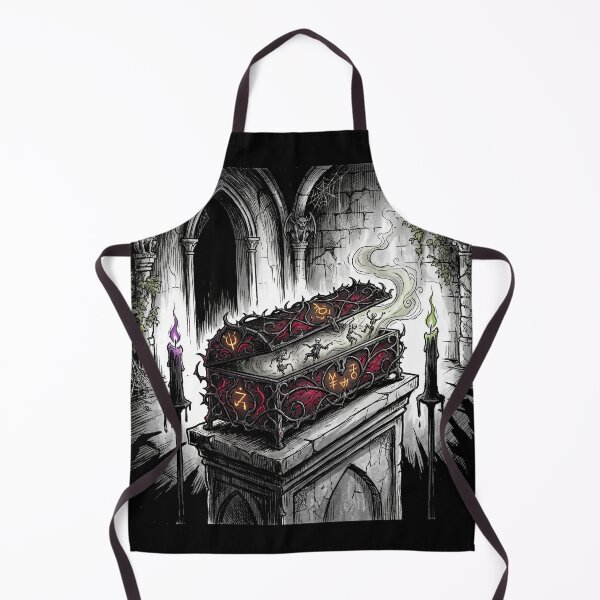 Item preview, Gothic Horror art creepy puzzle box of fear designed and sold by Vintage Designs +.