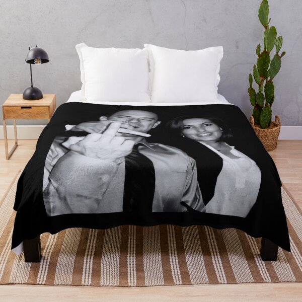 Item preview, Elliot Stabler And Olivia Benson Actors And Musicians Giving The Middle Finger designed and sold by HunterxyDesigs.
