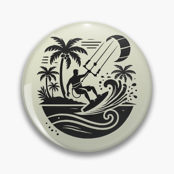 Item preview, Kiteboarding in Paradise – Kiteboarder Adventure Shirt, Sticker & Mug designed and sold by RollFuzzy.