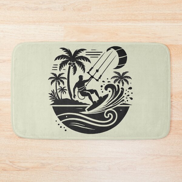 Item preview, Kiteboarding in Paradise – Kiteboarder Adventure Shirt, Sticker & Mug designed and sold by RollFuzzy.