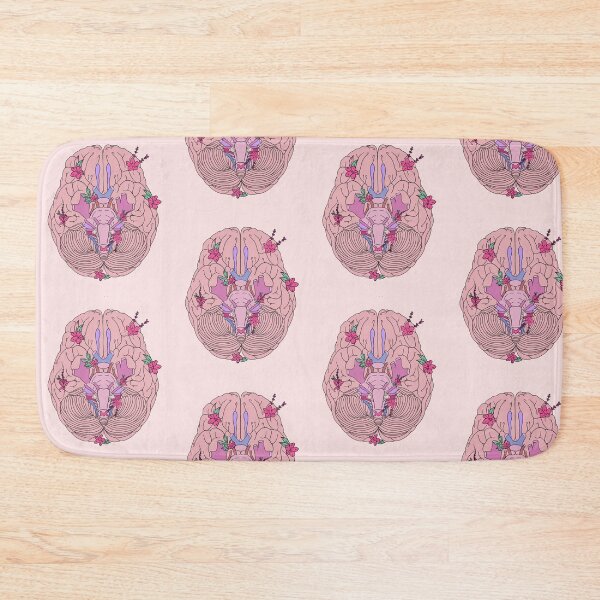 Item preview, Human brain with colorful flowers  designed and sold by mikasa.art.