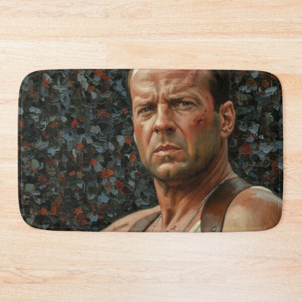 Item preview, Die Hard John McClane Art | Classic Action Hero Bruce Willis Oil Painting Style Portrait | Nakatomi Plaza designed and sold by Art's Diner.