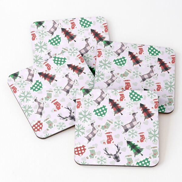 Item preview, Plaid Christmas Pattern • Buffalo Check Reindeer & Trees • Cozy Holiday Winter Design designed and sold by HopeAndHustle.
