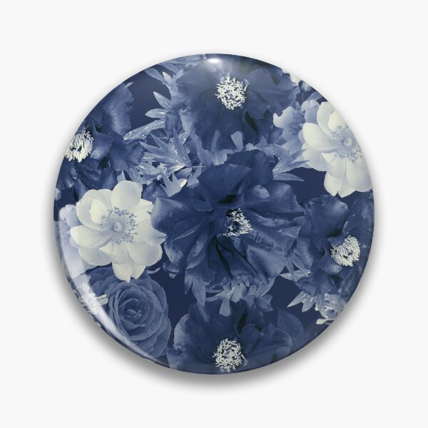 Item preview, Patrón de rosas azules de estilo vintage designed and sold by Petra Lang.