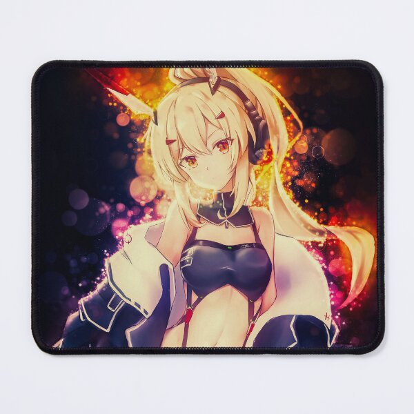 Item preview, Ayanami From Azur Lane Anime Girl With Futuristic Black Outfit And Fiery Light designed and sold by thedarvills.