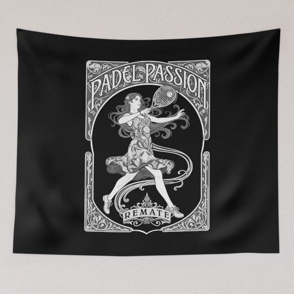 Item preview, Funny Padel Tennis Passion Vintage Art Nouveau Woman Player designed and sold by GrandeDuc.