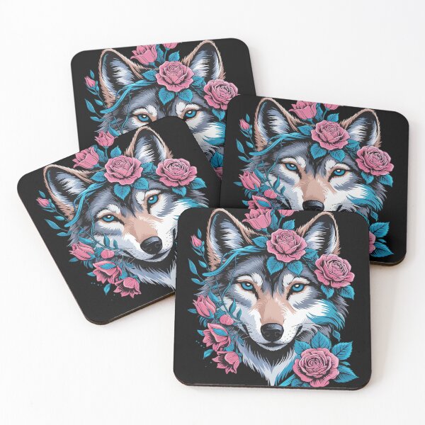 Item preview, Boho Floral Lone Wolf for Men Women Boys Girls Kids1  designed and sold by MyzoToyota.