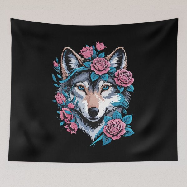 Item preview, Boho Floral Lone Wolf for Men Women Boys Girls Kids1 designed and sold by MyzoToyota.