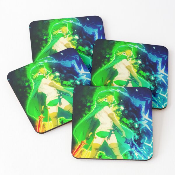 Item preview, Ryuu Lion Silent Guardian Danmachi Magic Forest Green Light designed and sold by thedarvills.