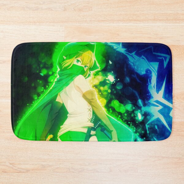 Item preview, Ryuu Lion Silent Guardian Danmachi Magic Forest Green Light designed and sold by thedarvills.