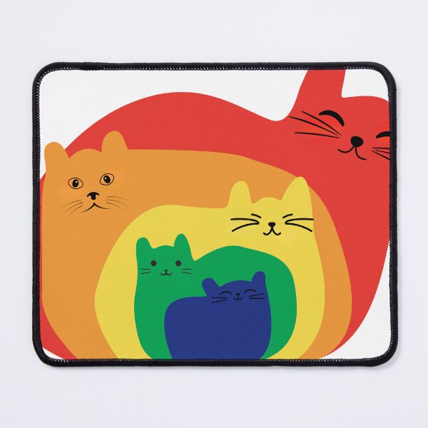 Item preview, Rainbow Cat designed and sold by Playful Strokes pom@pom.